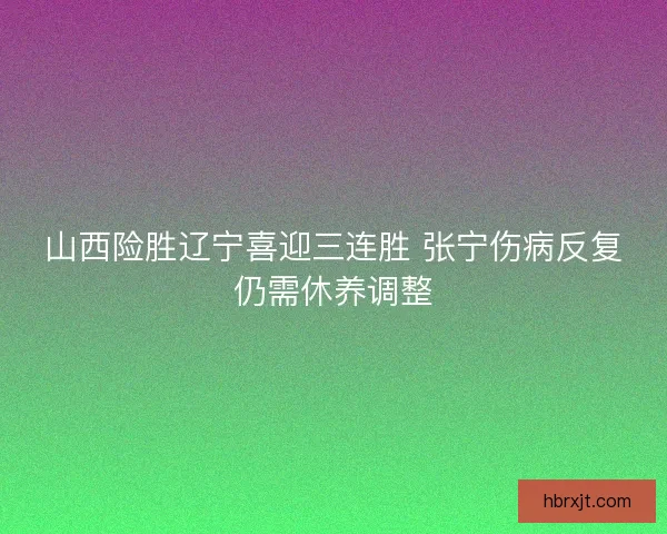 山西险胜辽宁喜迎三连胜 张宁伤病反复仍需休养调整